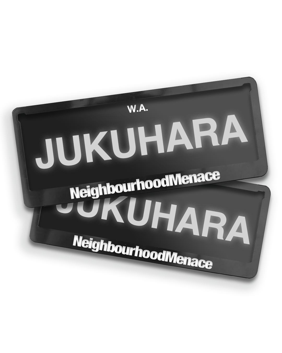 NEIGHBOURHOOD MENACE LICENSE FRAME - PAIR