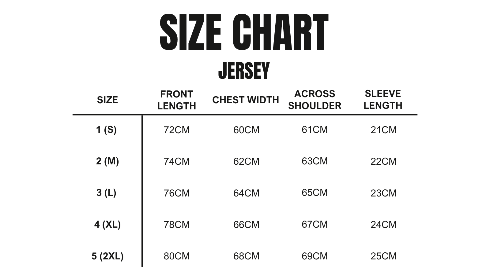 SIZING CHART