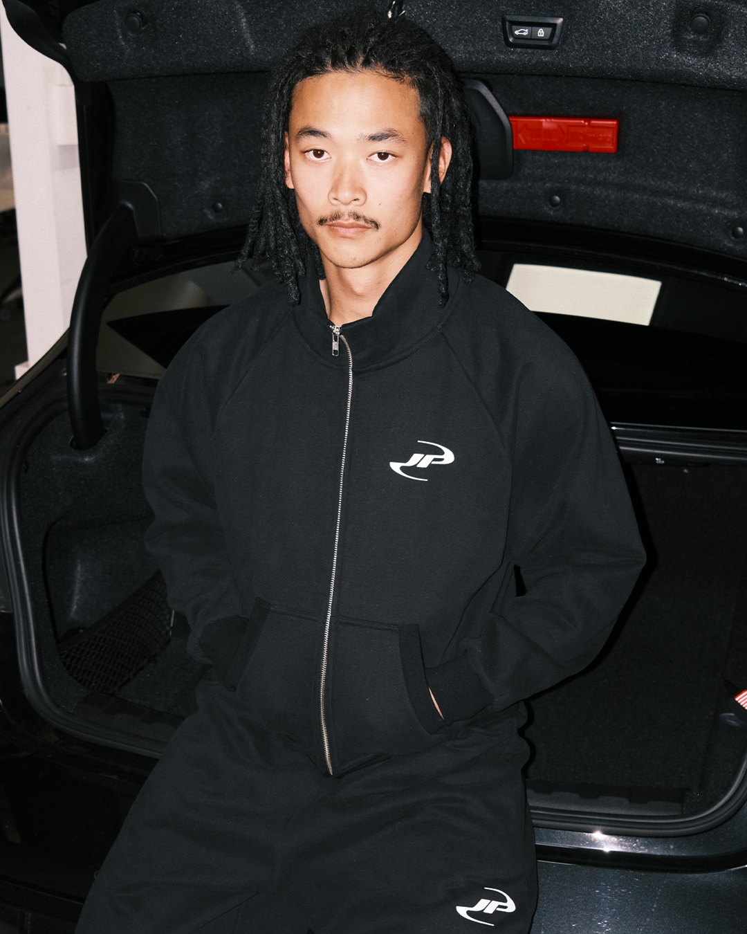 JP SOUNDS ZIP-UP JACKET - BLACK