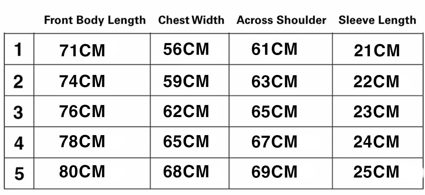 SIZING CHART