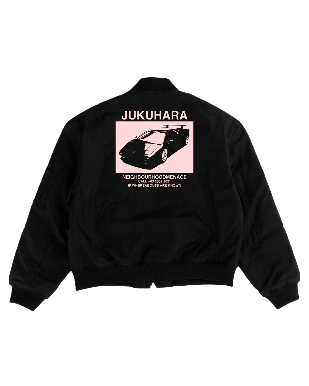 NBHD MENACE WAX BOMBER - BLACK